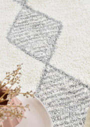 Palmyra Meed Shaggy Grey Rug