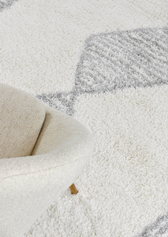 Palmyra Meed Shaggy Grey Rug