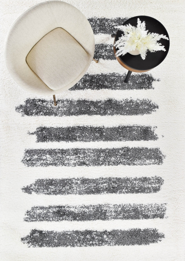 Palmyra Cargo Shaggy Dark Grey Rug