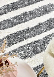 Palmyra Cargo Shaggy Dark Grey Rug