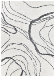 Palmyra Burden Shaggy Dark Grey Rug