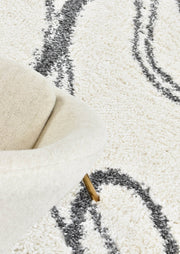 Palmyra Burden Shaggy Dark Grey Rug