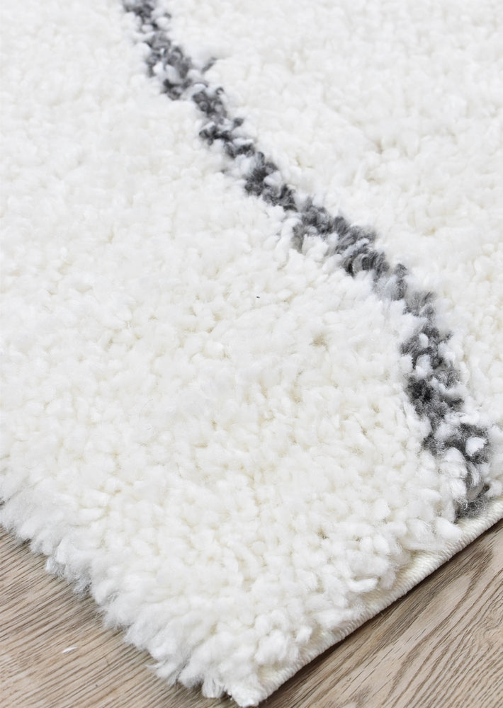 Palmyra Burden Shaggy Dark Grey Rug