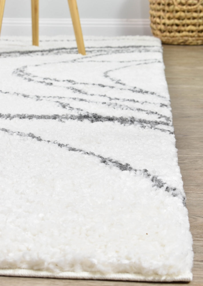 Palmyra Burden Shaggy Dark Grey Rug