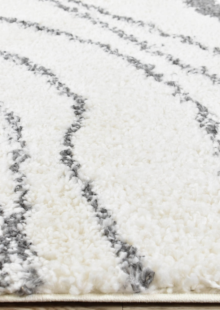 Palmyra Burden Shaggy Dark Grey Rug