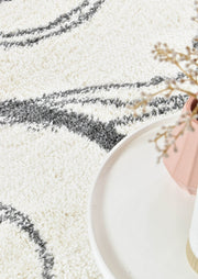 Palmyra Burden Shaggy Dark Grey Rug