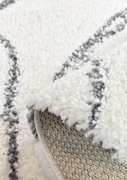 Palmyra Burden Shaggy Dark Grey Rug