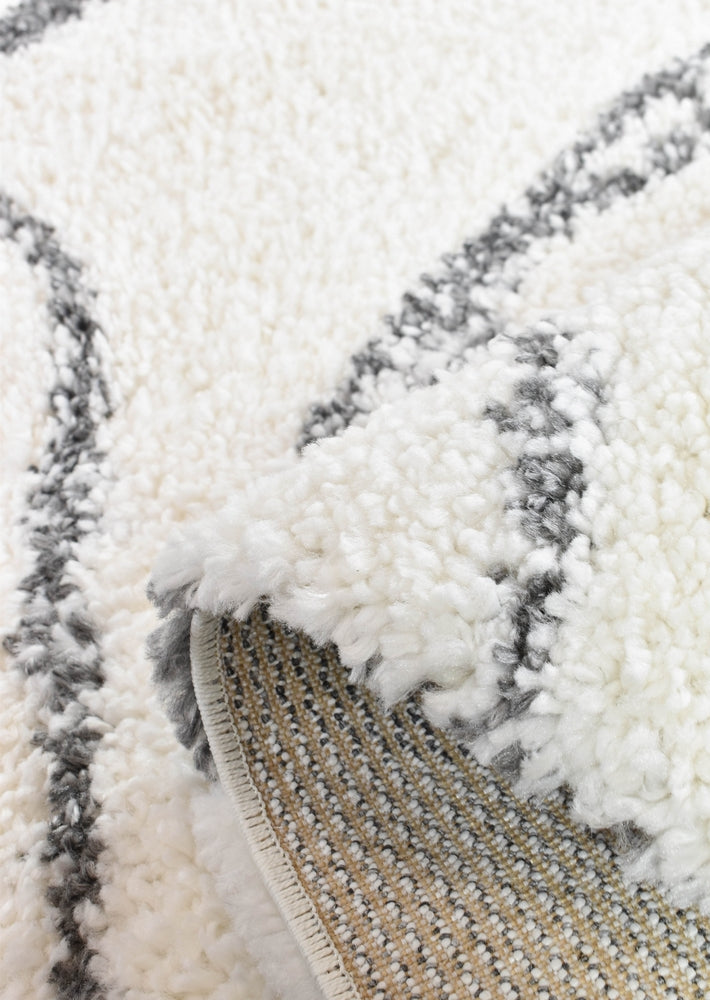 Palmyra Burden Shaggy Dark Grey Rug