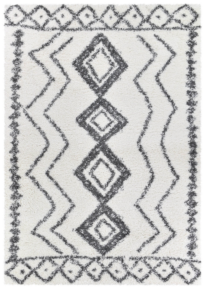 Palmyra Utility Shaggy Dark Grey Rug