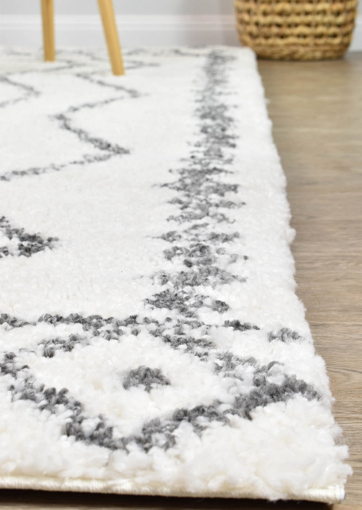 Palmyra Utility Shaggy Dark Grey Rug