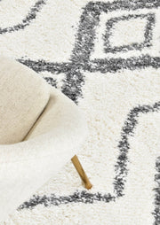 Palmyra Utility Shaggy Dark Grey Rug