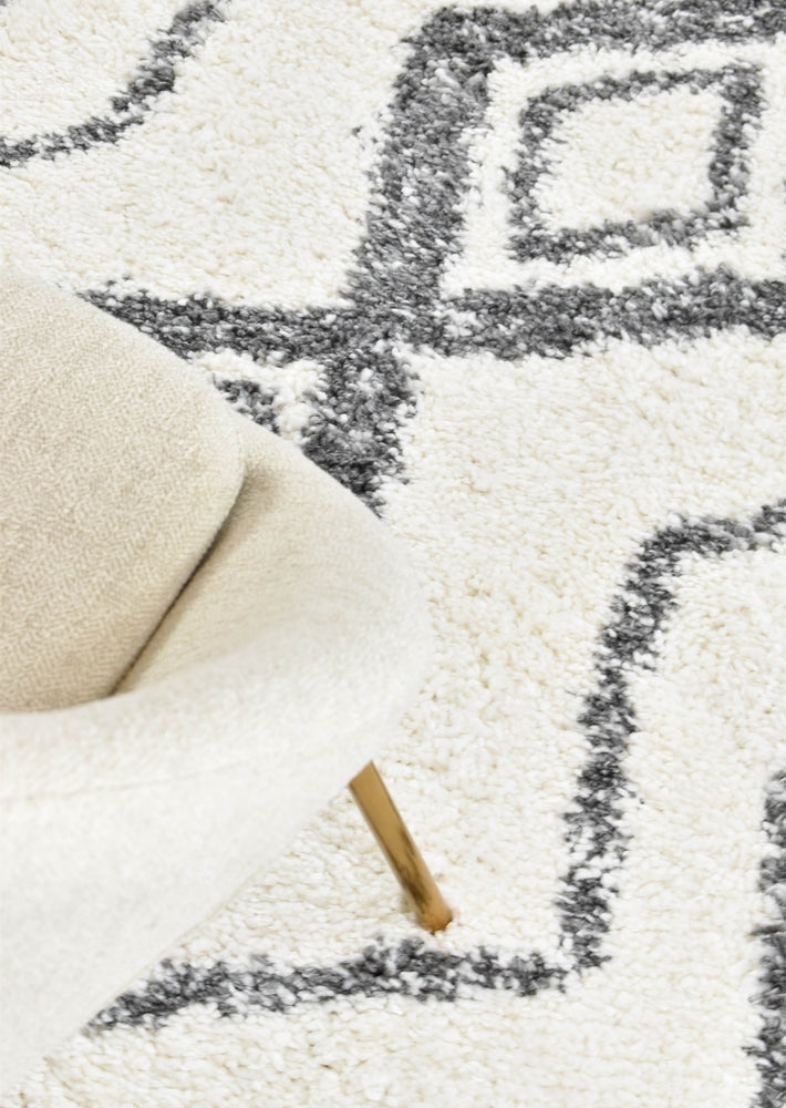 Palmyra Utility Shaggy Dark Grey Rug