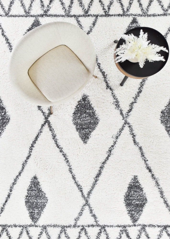 Palmyra Load Shaggy Dark Grey Rug