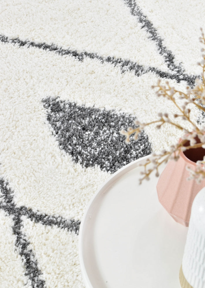 Palmyra Load Shaggy Dark Grey Rug