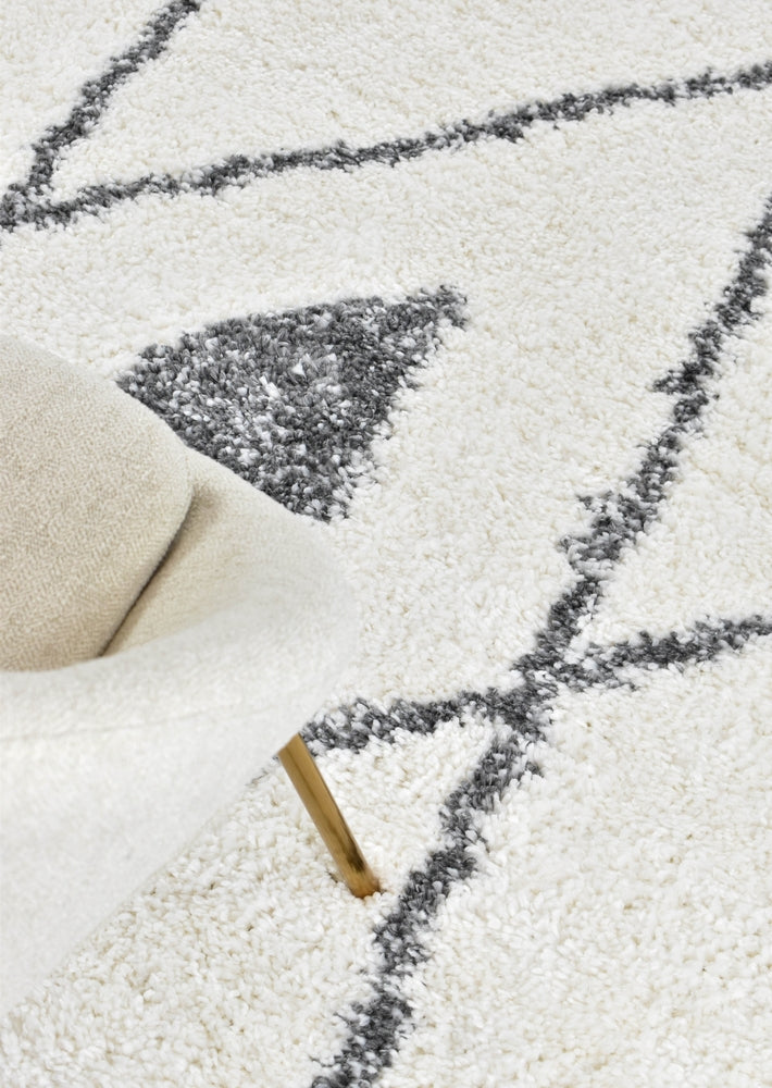 Palmyra Load Shaggy Dark Grey Rug