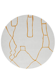 Elysium Beloved Gold Round Rug