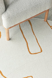 Elysium Beloved Gold Round Rug