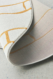 Elysium Beloved Gold Round Rug