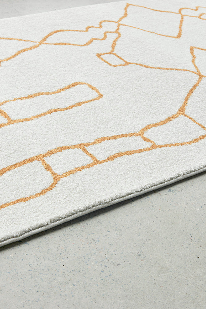 Elysium Beloved Gold Runner Rug