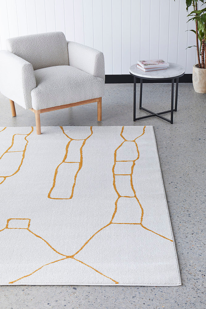 Elysium Beloved Gold Rug — SydneyRugsOnline