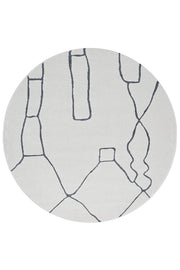 Elysium Beloved Grey Round Rug