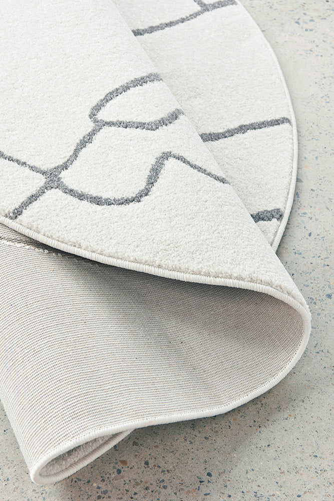 Elysium Beloved Grey Round Rug