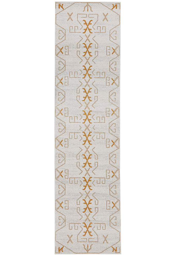 Elysium Scalar Gold Runner Rug