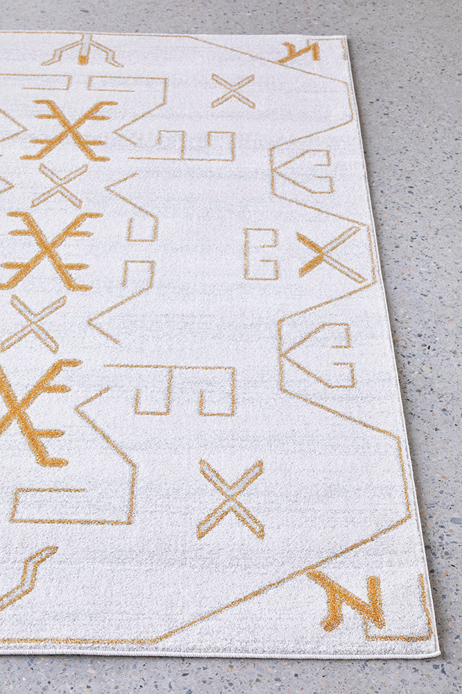 Elysium Scalar Gold Rug