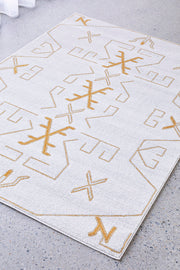 Elysium Scalar Gold Rug