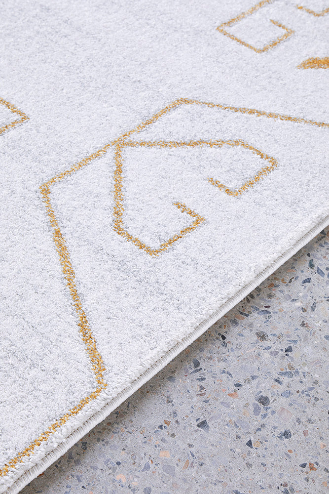 Elysium Scalar Gold Rug