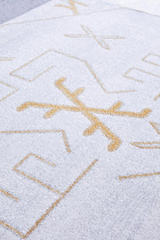 Elysium Scalar Gold Rug