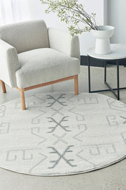 Elysium Scalar Grey Round Rug