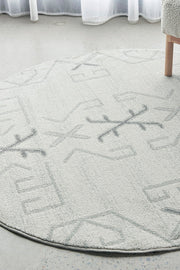 Elysium Scalar Grey Round Rug