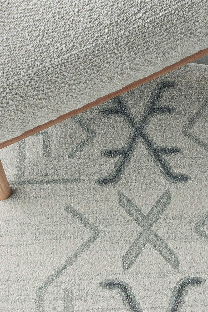 Elysium Scalar Grey Round Rug