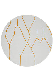 Elysium Ivy Gold Round Rug