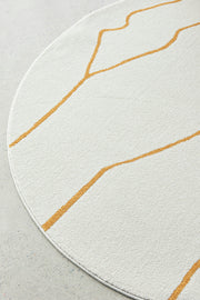 Elysium Ivy Gold Round Rug