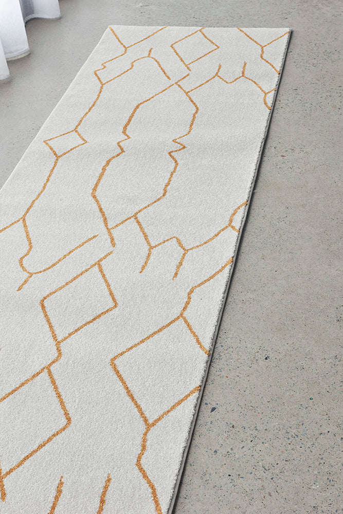 Elysium Ivy Gold Runner Rug
