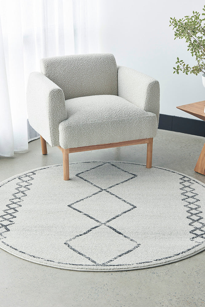 Elysium Boomerang Round Rug