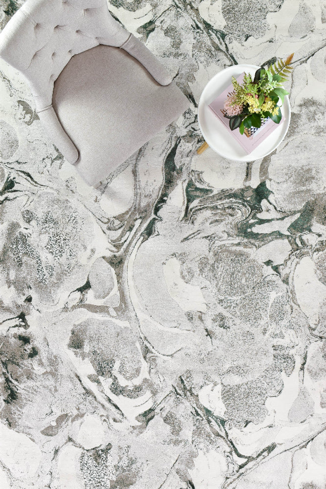 Platinum Smaragdite Green Rug