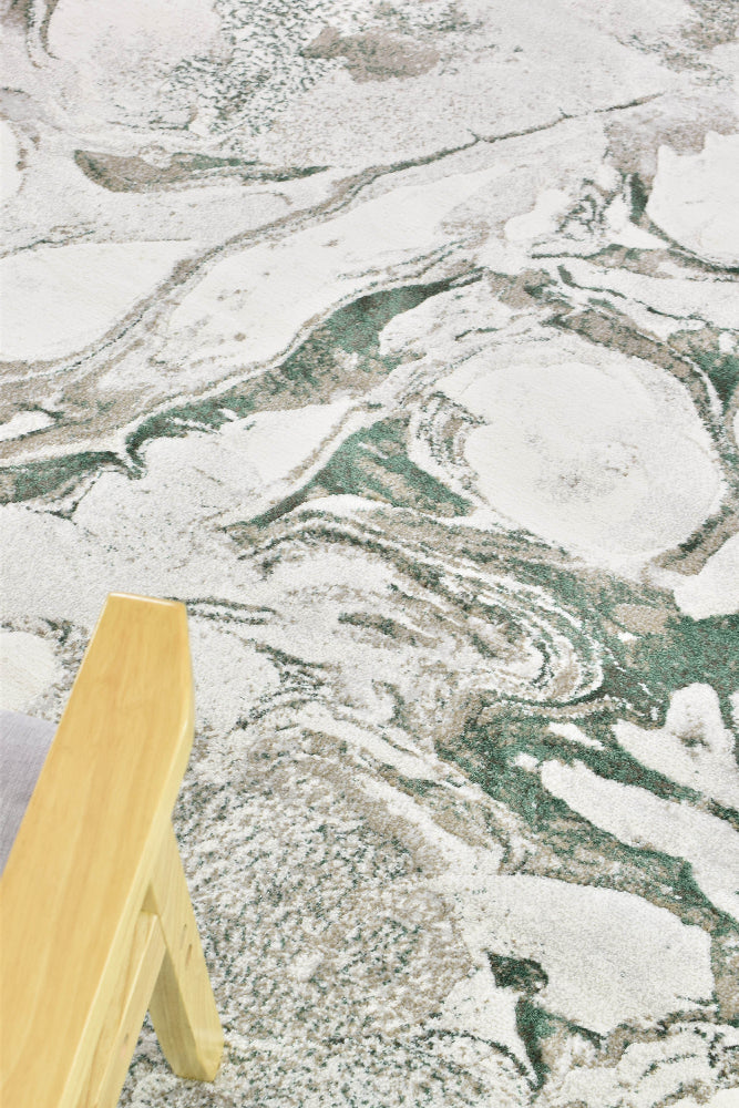 Platinum Smaragdite Green Rug