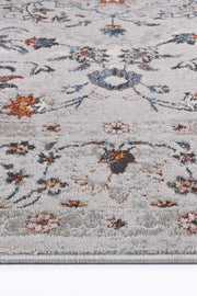 Isaiah Multi Grey Floral Traditional Rug