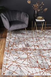 Isaiah Geometric Rust Rug