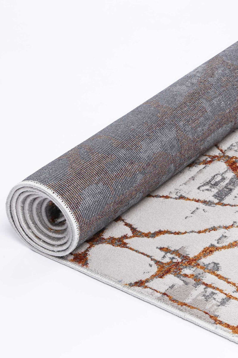 Isaiah Geometric Rust Rug