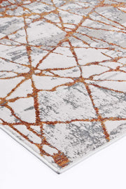 Isaiah Geometric Rust Rug