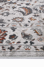 Isaiah Dark Grey Floral Rug
