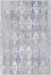 Isaiah Grey Blue Diamond Rug