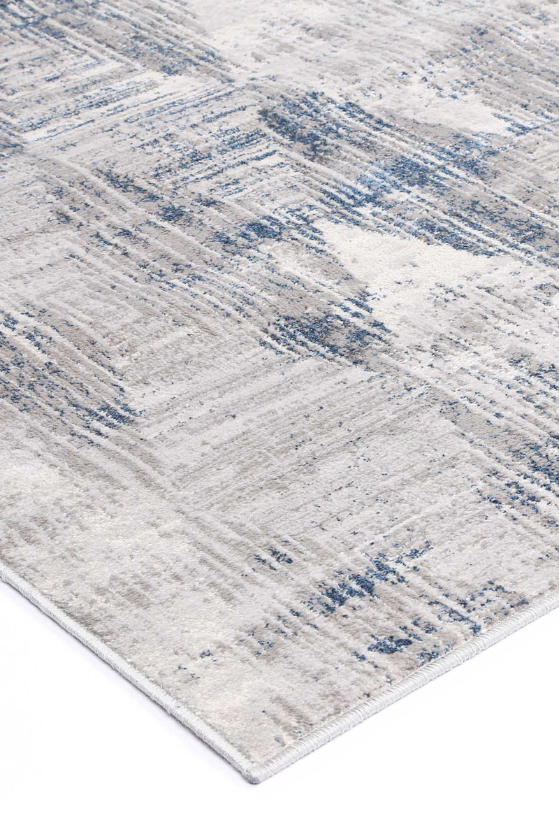 Isaiah Grey Blue Diamond Rug