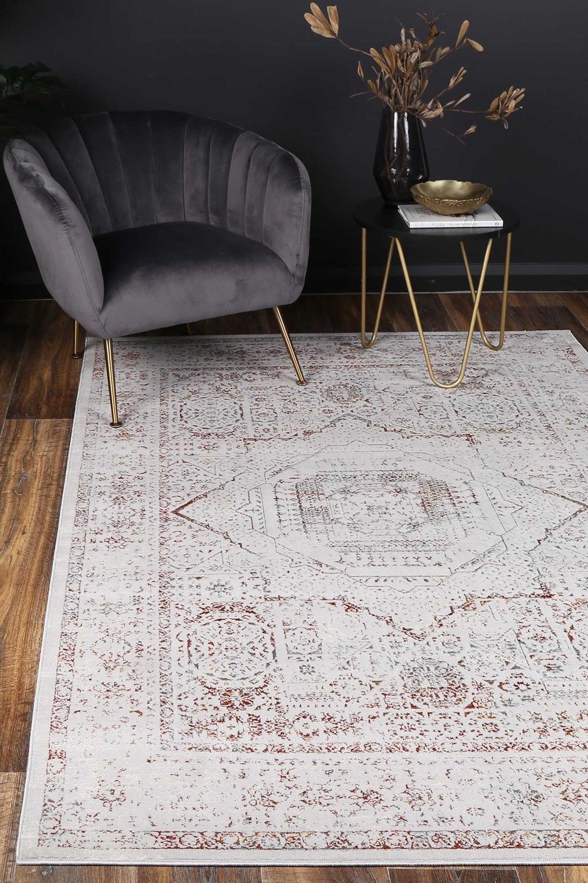 Isaiah Rust Traditional Rug — SydneyRugsOnline