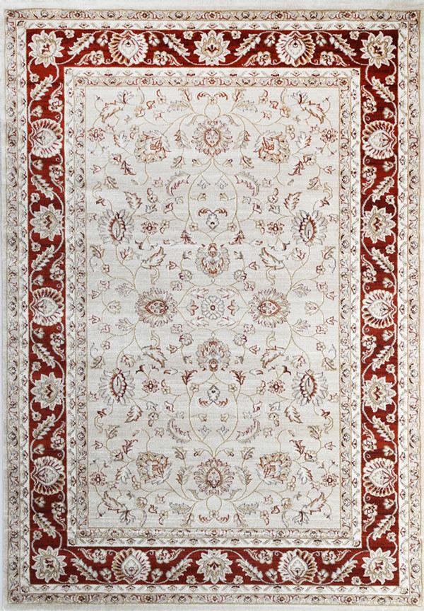 Prig Stiff Red Cream Rug