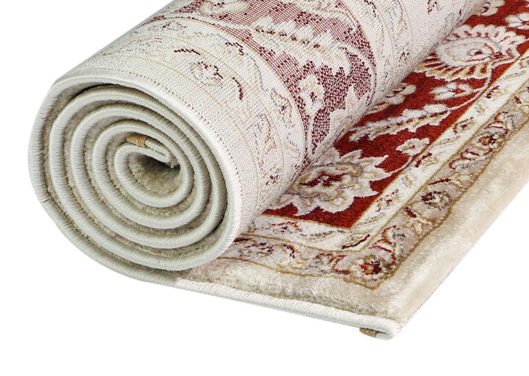 Prig Stiff Red Cream Rug